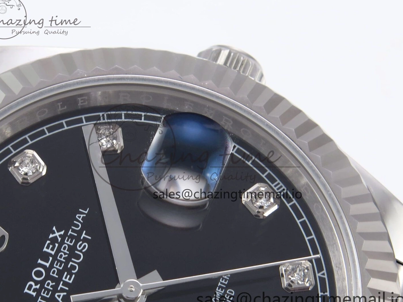 Jubilee 126334 A3235 Best 41 Edition EWEF DateJust Black Dial Diamonds Bracelet on 0201